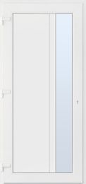 Vrata vhodna Malaga, 980x2080mm, desna, PVC bela 