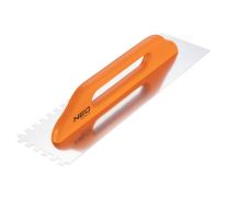 Gladilka zid. Inox 480x128mm zobata 10x10x10mm lesen ročaj - 50-183 Neo