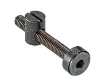 Vijak spojni s pokončno matico M6x50mm, črn (Pak=8kos) 
