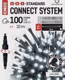 LUČKE povezovalne 100 LED 10m BELA