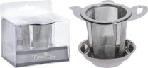 Cedilo za čaj inox s kovinskim držalom, 10x8x7cm 
