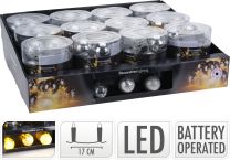 Lučke 10 led srebrne 40 mm baterijske Koo.