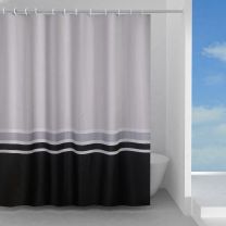 Zavesa za tuš + kljukice ELEGANCE 180x200, GEDY 