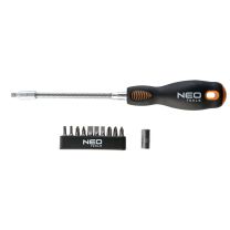Izvijač flexibilen 1/4" z bits nastavki - 04-212 Neo