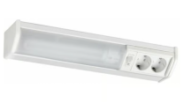 Svetilka podpultna T8 10W + 2x vtičnica, 41cm BATH