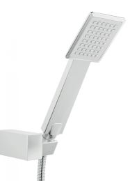 TUŠ SET MINI SINUS (GIBLJIVA CEV 150 CM, PRHA 1 FUNKCIJA, OBEŠALO ZA PRHO) KROM
