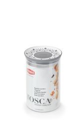 Doza Tosca okrogla  1,2l 15,5x10x12cm siva

