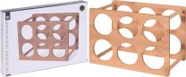 Stojalo za 6-steklenic bambus  24x18,5x35cm 
