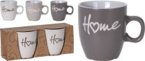Lonček za kavo Home,150ml, set 2/1
