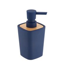 Dozirnik za milo TENDANCE 380ml moder/bambus