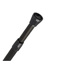 Tirnica za kad zaveso 135-250 cm alu črna, TENDANCE