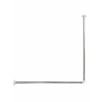 Tirnica kotna za kad zaveso 80x80 cm inox, TENDANCE