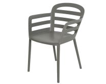 Stol BOSTON antracit pvc, Illu.
