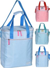 Torba hladilna roza, svetlo modra 16 l, 28x16x36 cm, Koop.