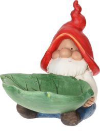 Figura vrtni palček z listom ( V 31cm x Š 27 cm ), Koop.