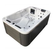 ZUNANJI MASAŽNI BAZEN MODENA BELI MARMOR 205X130X70CM BREZ STOPNIC,