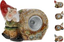 Figura vrtni palček s solarno lučko 8 cm, Kop.