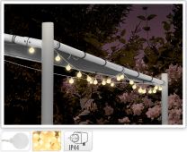 Lučke vrtne 80 led, toplo bela, 16 m, IP44, Kop.