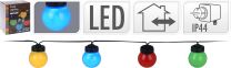 Lučke vrtne 10 led, barvne, IP44,  Koop.