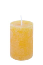 Sveča 6 x 9 Marble yellow, Bizz.