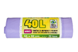 Vrečke za smeti 550x600 mm, 40l, 12/1, dišeče s trakom,  PELD 
