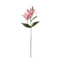 Cvetje umetno Mica, roza lilija, 65 cm, Edel.