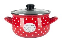 Kozica visoka 18cm/2,6l rdeča Kuham z ljubeznijo