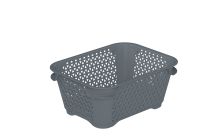 Košara mrežasta za shranjevanje Mirko, 16x12x7cm, pvc, nordijsko siva