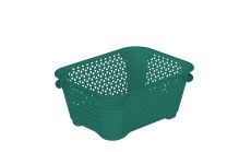Košara mrežasta za shranjevanje Mirko 16x12x7cm A7, pvc, zelena, (