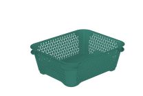 Košara mrežasta za shranjevanje Mirko 20x16x7cm A6,pvc,zelena