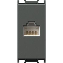 Vtičnica MODUL komunikacijska CAT5 RJ45 8/8 1M antracit