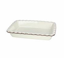 Pekač Country Cook Taupe, 33x23x6,2cm, keram., bež
