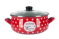 Lonec nizek 22cm/3,6l rdeča Kuham z ljubeznijo