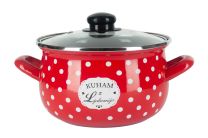 Kozica visoka 22cm/4,7l, rdeča Kuham z ljubeznijo