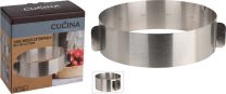 Obroč za torto nastavljiv od 16-30cm x7,5cm, inox, 
