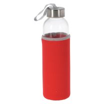 Steklenica za vodo 500ml, rdeč ovoj