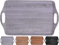 Pladenj servirni, dekor les, 38x23cm, melamin
