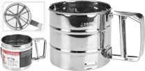 Lonček za posipanje sladkorja 10x9,5cm, inox 
