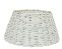 Košara pletena za božično drevo bela, fi 57cm, v 28 cm