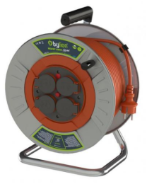 Roleta kabelska 25m/4V/3x1,5mm2 IP40 250V/16A kovinski boben
