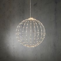 Krogla okrasna 260 led, toplo bela, fi 40 cm, IP44, Edel.