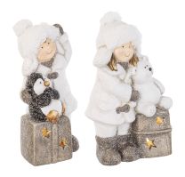Figura okrasna fantek/punčka, Bizz.