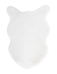 Preproga kosmata bela 60 x 90cm
