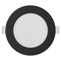 Panel LED črn vgradni NEXXO, okrogel 7W 450Lm 3CCT, IP40