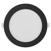 Panel LED črn vgradni NEXXO, okrogel 12,5W 1000Lm 3CCT, IP40