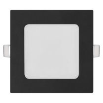 Panel LED črn vgradni NEXXO, kvadraten 7W 450Lm 3CCT, IP40 Emos