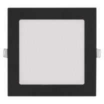 Panel LED črn vgradni NEXXO, kvadraten 12,5W 1000Lm 3CCT, IP40 Emos
