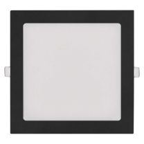 Panel LED črn vgradni NEXXO, kvadraten 18W 1500Lm 3CCT, IP40