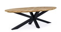 Miza vrtna PALMDALE oval tik les 240x110 cm, Bizz.