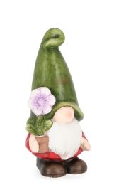 Figura vrtna, palček z rožico, 31 cm, Bizz.